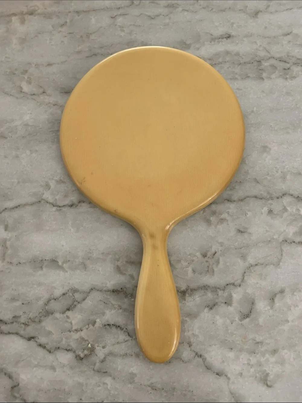Vintage celluloid, Handheld Makeup Mirror - Classic Home vanity Accessory